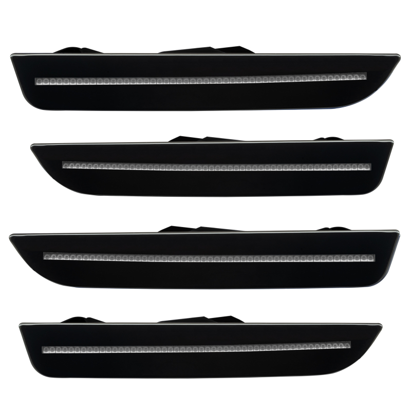 Oracle 10-14 Ford Mustang Concept Sidemarker Set - Clear - Ebony/Black (UA)