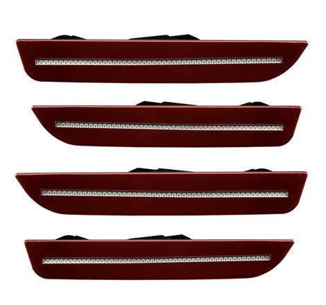 Oracle 10-14 Ford Mustang Concept Sidemarker Set - Clear - Lava Red Metallic (UZ)