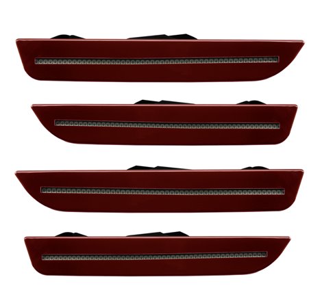 Oracle 10-14 Ford Mustang Concept Sidemarker Set - Tinted - Lava Red Metallic (UZ)