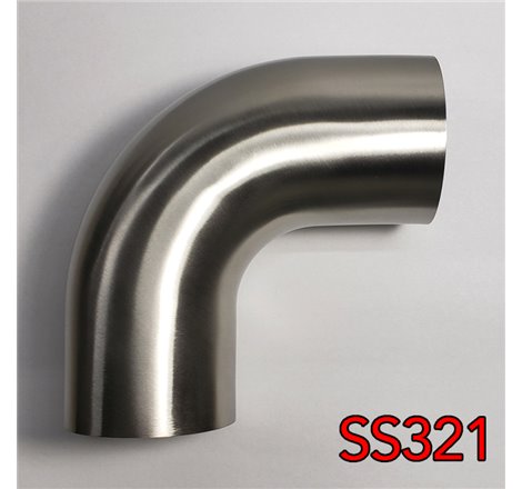 Stainless Bros 2in SS321 90 Degree Mandrel Bend Elbow 1D - 16GA/.065in Wall - Leg