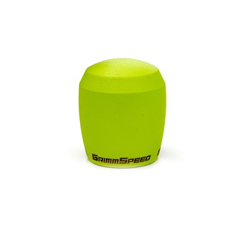 GrimmSpeed Stubby Shift Knob Stainless Steel - Subaru 5 and 6 Speed Manual Transmission - Neon Green