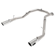 aFe Large Bore-HD 3in 409SS DPF-Back Exhaust System w/ Polished Tip RAM 1500 20-21 V6-3.0