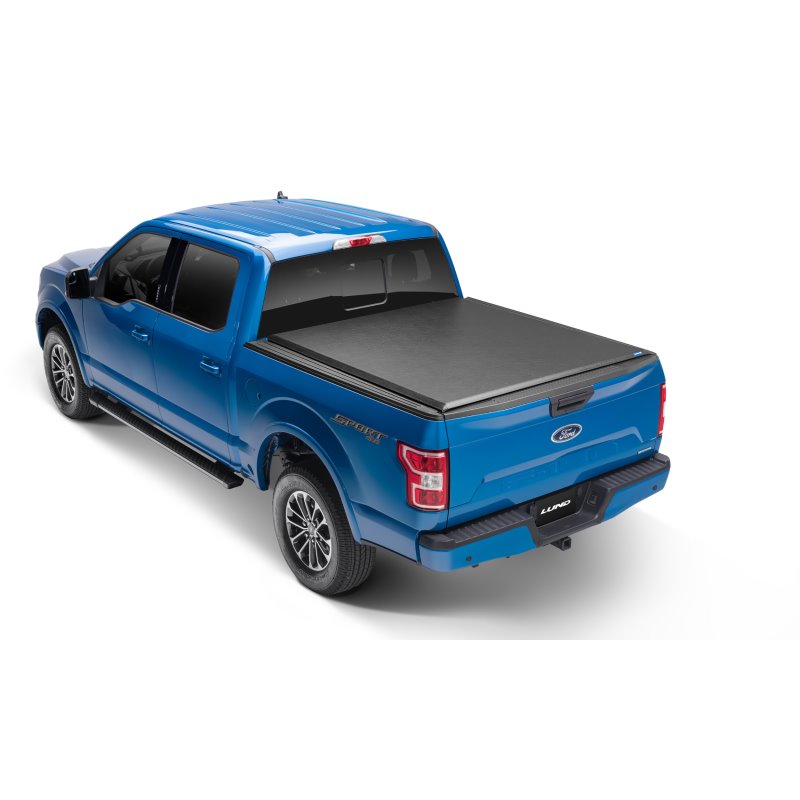 Lund 99-07 Ford F250/F350/F450 Super Duty (8ft bed) Genesis Roll Up Tonneau Cover - Black