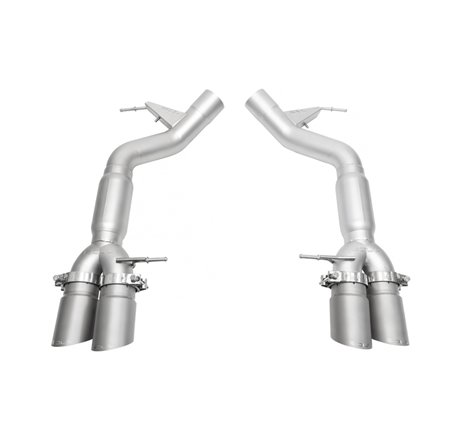 SOUL 11-16 BMW F10 M5 Resonated Muffler Bypass Exhaust - 3.5in Slash Cut Tips - (Signature Satin)