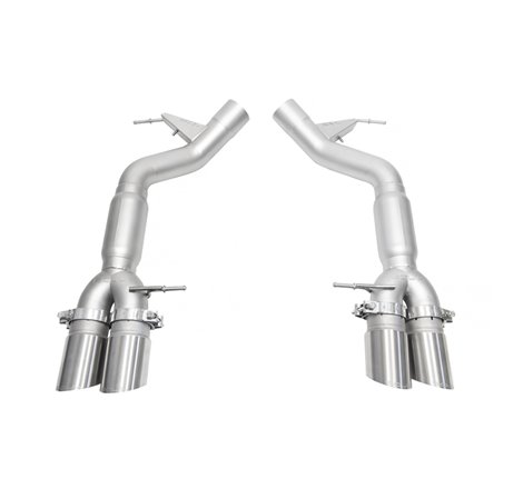 SOUL 12-18 BMW F06 / F12 / F13 M6 Resonated Muffler Bypass Exhaust - 3.5in Slash Cut Brushed Tips