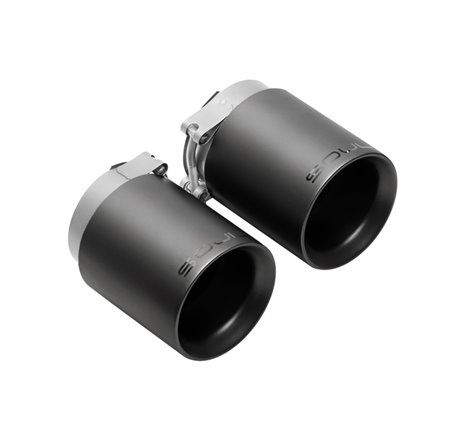 SOUL 17-19 Porsche 991.2 Carrera (w/ PSE) Bolt On Exhaust Tips - 4in Double Wall Satin Black Tips