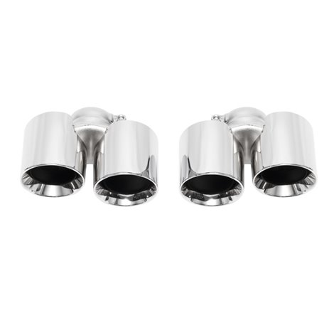 SOUL 12-16 Porsche 991.1 Carrera Base (without PSE) Bolt On Exhaust Tips - Polished Chrome