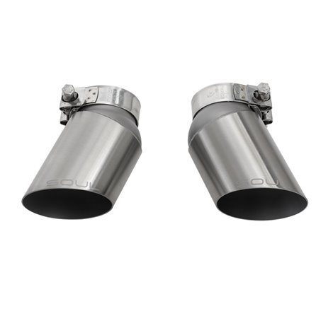 SOUL 06-09 Porsche 997.1 Turbo GT2 Style Bolt On Exhaust Tips (Brushed Finish)
