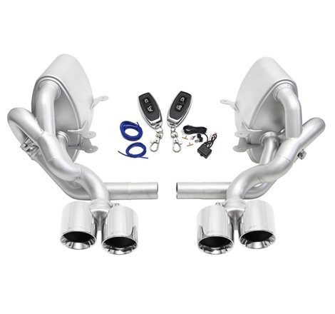 SOUL 05-08 Porsche 997.1 Carrera Valved Exhaust (with PSE) - Polished Chrome Tips