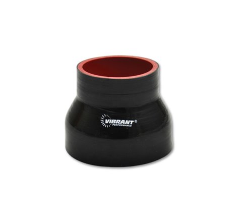 Vibrant 4 Ply Reducer Coupling 5in x 4in x 4.5in Long (BLACK)