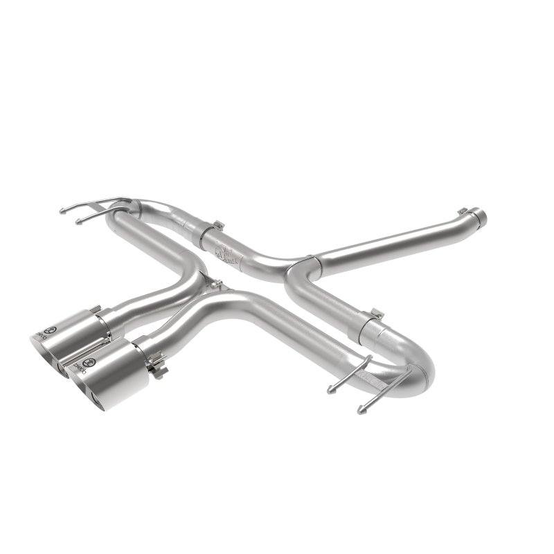 aFe Takeda 2-1/2in 304 SS Axle-Back Exhaust w/Polished Tips 17-20 Honda Civic Sport L4-1.5L (t)
