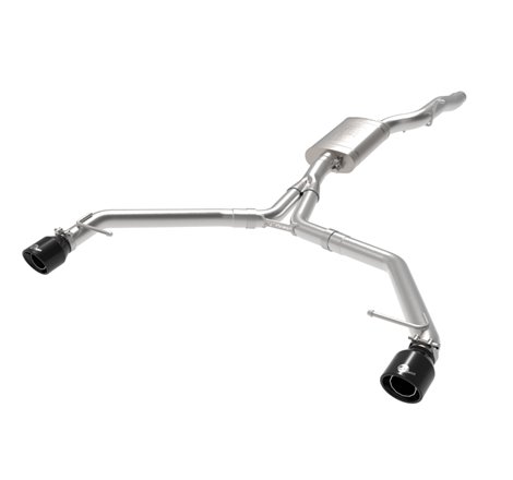 afe MACH Force-Xp 13-16 Audi Allroad L4 SS Axle-Back Exhaust w/ Black Tips