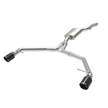 afe MACH Force-Xp 13-16 Audi Allroad L4 SS Axle-Back Exhaust w/ Carbon Tips