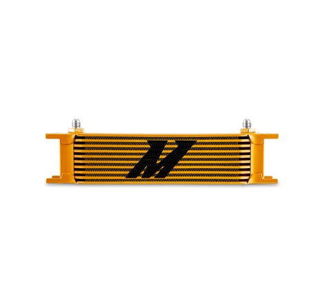 Mishimoto Universal -6AN 10 Row Oil Cooler - Gold