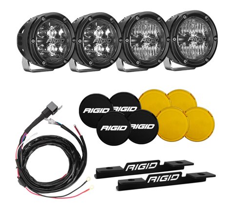 Rigid Industries 2021 Ford Bronco A-Pillar Light Kit (Incl. 360-spot and 360-Drive)