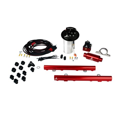 Aeromotive 10-13 Ford Mustang GT Fuel System - Eliminator Pump / Deluxe Wiring Kit / 5.0L 4V Rails