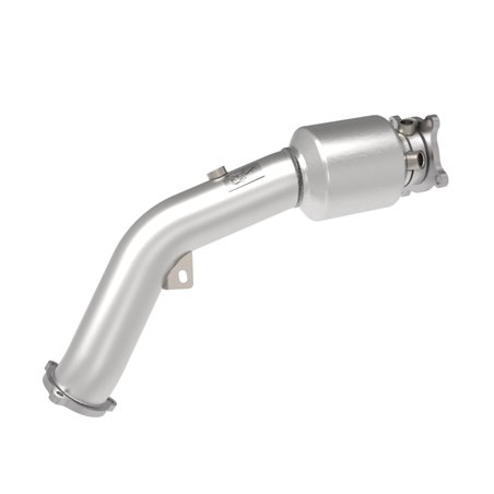 aFe 09-16 Audi A4/A5 (B8) L4-2.0L (t) Twisted Steel 3in. Downpipe - 304 Stainless w/ Cat
