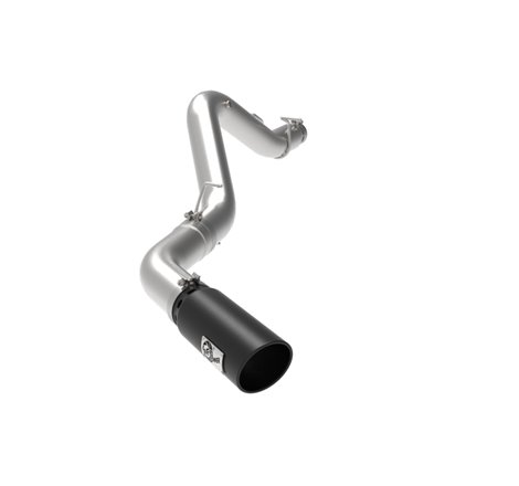 aFe Large Bore-HD 5 IN 409 SS DPF-Back Exhaust System w/Black Tip 20-21 GM Truck V8-6.6L