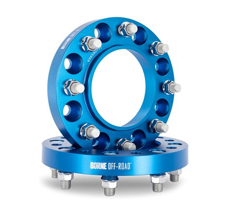 Mishimoto Borne Off-Road Wheel Spacers - 8X170 - 125 - 32mm - M14 - Blue