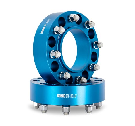 Mishimoto Borne Off-Road Wheel Spacers - 8X170 - 125 - 50mm - M14 - Blue