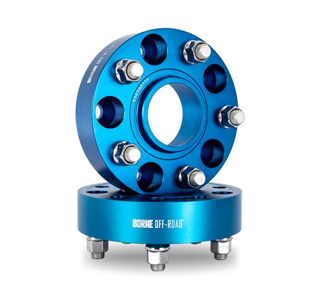 Mishimoto Borne Off-Road Wheel Spacers - 5x127 - 71.6 - 38.1mm - M14 - Blue