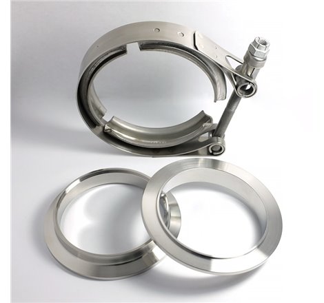 Stainless Bros 1.75in 304SS V-Band Assembly - 2 Flanges/1 Clamp