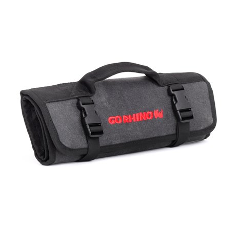 Go Rhino XVenture Gear Tool Wrench Roll - Large (4x4in. Closed) 12oz Waxed Canvas - Black