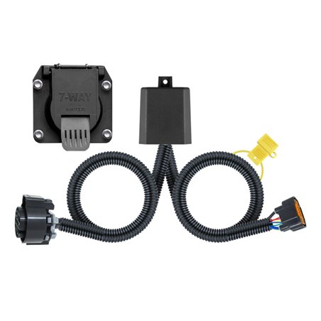 Curt 21-22 Hyundai Palisade/Santa Cruz OEM to 4-Way Flat Socket Wiring Connector - OEM Tow Package