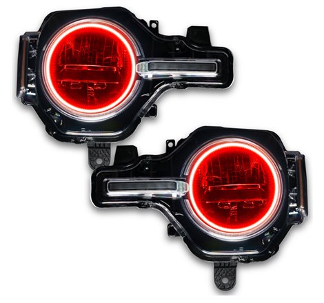 Oracle 2021 Ford Bronco Base Headlight LED Halo Kit - ColorSHIFT - w/ Simple Controller