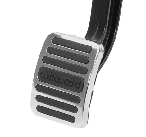 Wilwood Brake Pedal Cover And Trim Plate Kit - Black Rubber/Stainless