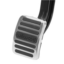 Wilwood Brake Pedal Cover And Trim Plate Kit - Black Rubber/Stainless