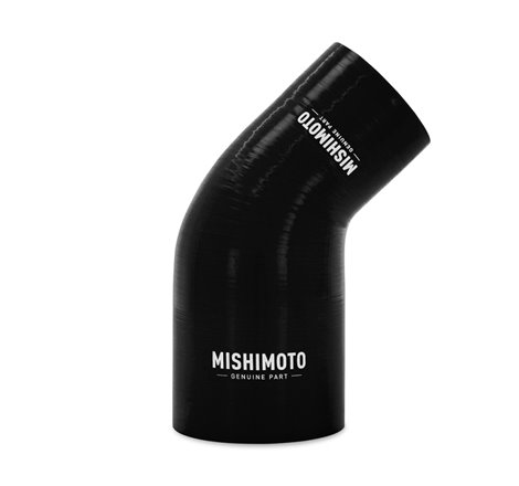 Mishimoto Silicone Reducer Coupler 45 Degree 2.25in to 3in - Black