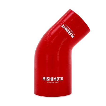 Mishimoto Silicone Reducer Coupler 45 Degree 2.25in to 3in - Red