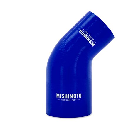 Mishimoto Silicone Reducer Coupler 45 Degree 2.5in to 3in - Blue