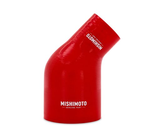 Mishimoto Silicone Reducer Coupler 45 Degree 2.5in to 4in - Red