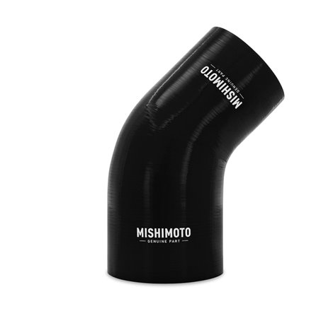 Mishimoto Silicone Reducer Coupler 45 Degree 3in to 3.75in - Black