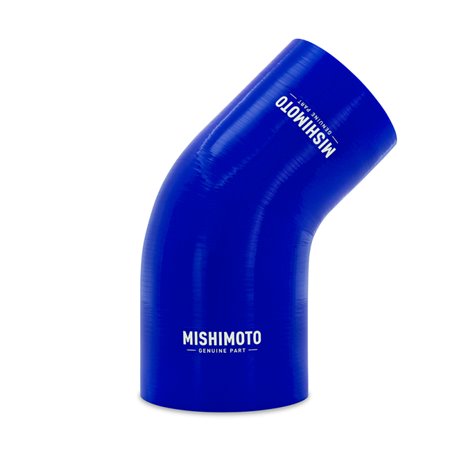 Mishimoto Silicone Reducer Coupler 45 Degree 3.5in to 4in - Blue