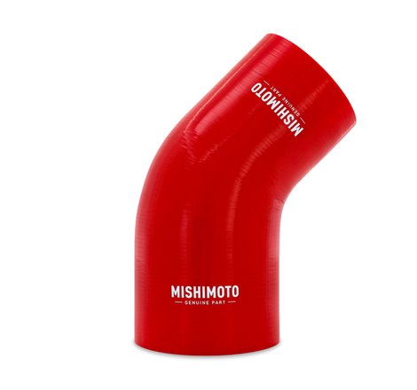 Mishimoto Silicone Reducer Coupler 45 Degree 3.5in to 4in - Red