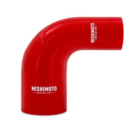 Mishimoto Silicone Reducer Coupler 90 Degree 2in to 3in - Red