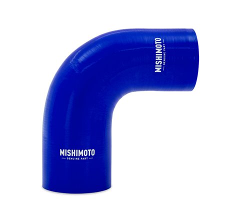 Mishimoto Silicone Reducer Coupler 90 Degree 2.25in to 2.5in - Blue