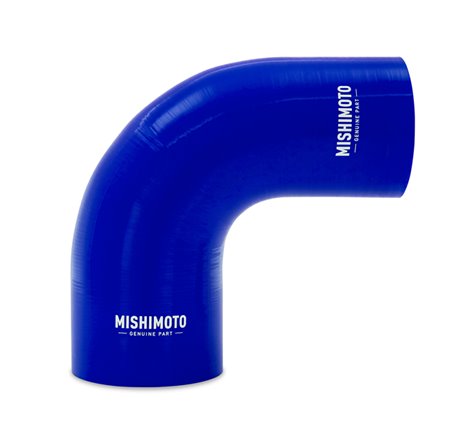 Mishimoto Silicone Reducer Coupler 90 Degree 3in to 4in - Blue