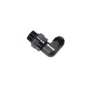 Snow -8 ORB to -8AN 90 Degree Swivel Fitting (Black)
