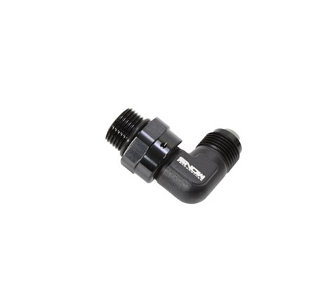 Snow -8 ORB to -8AN 90 Degree Swivel Fitting (Black)