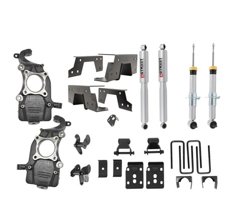 Belltech 2021+ Ford F-150 2WD 2-5.5in Front 6.5in Rear Complete Lower Kit with SP Shocks