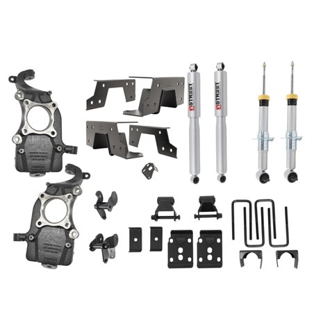Belltech 2021+ Ford F-150 2WD 2-5.5in Front 6.5in Rear Complete Lower Kit with SP Shocks