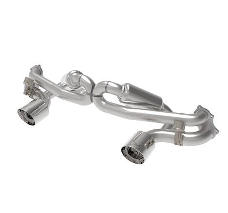aFe MACHForce XP 2.25in-2.5in 304SS Exhaust Cat-Back 20-22 Porsche Cayman GT4 (718) - Polished Tips