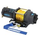 Superwinch 2500 LBS 12V DC 3/16in x 40ft Synthetic Rope Terra 2500SR Winch - Gray Wrinkle
