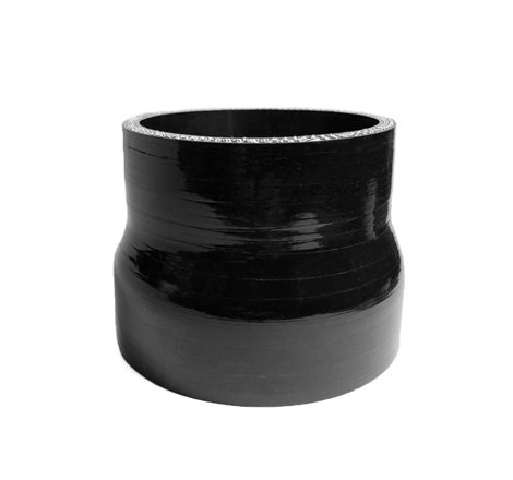 Ticon Industries High Temp 4-Ply Black 2.5in to 2.75in Reinforced Silicone Reducer