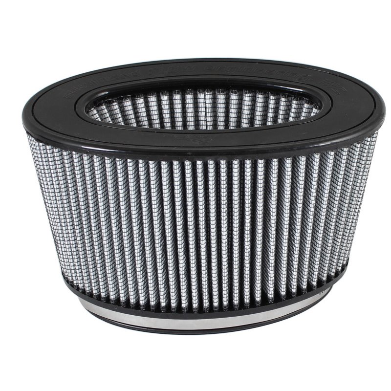 aFe Magnum FLOW Pro DRY S Air Filter 7x3in F 8-1/4x 4-1/4in B  9-1/4x5-1/4in T  5in H