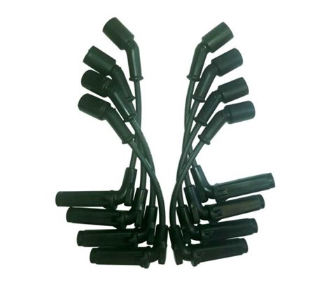 Moroso GM LS 9.75in Wire Unsleeved Coil On Plug 90 Deg Boots Ultra Spark Plug Wire Set - Black